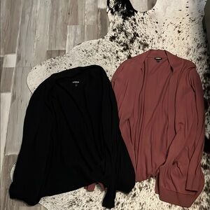 Express Black and Pink Cardigans